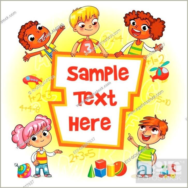 Free Template For A Childrne's Book