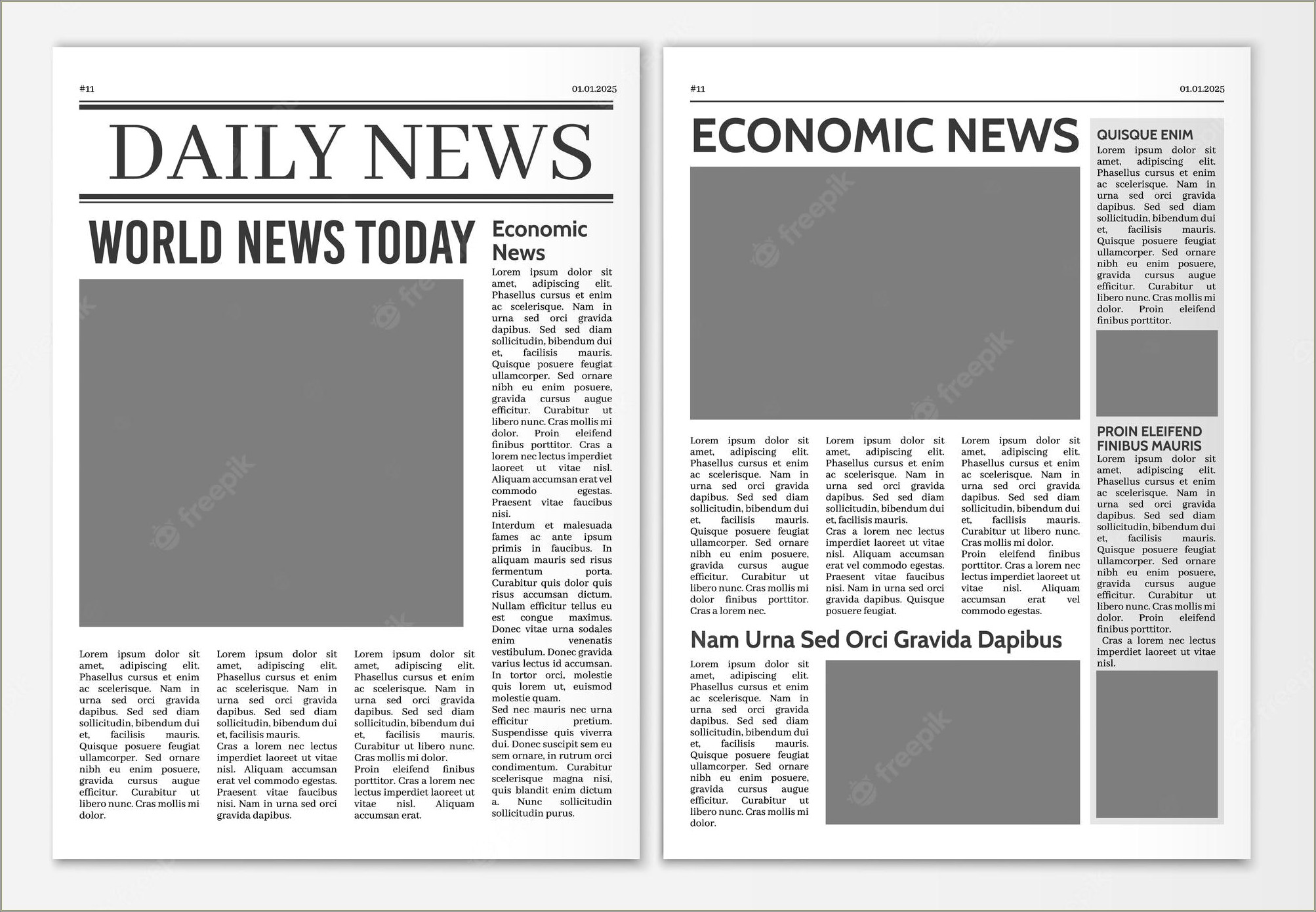 Free Template For A Newspaper Title Page