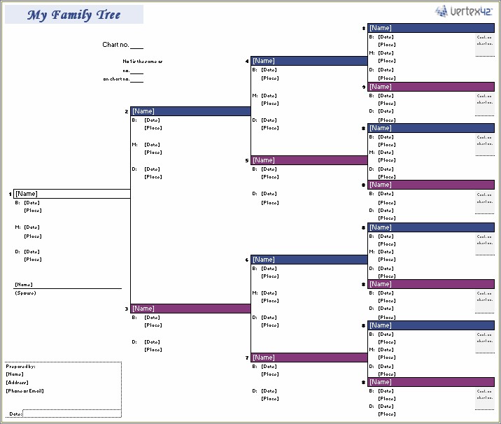 Free Template For Family Tree Downloadable Free