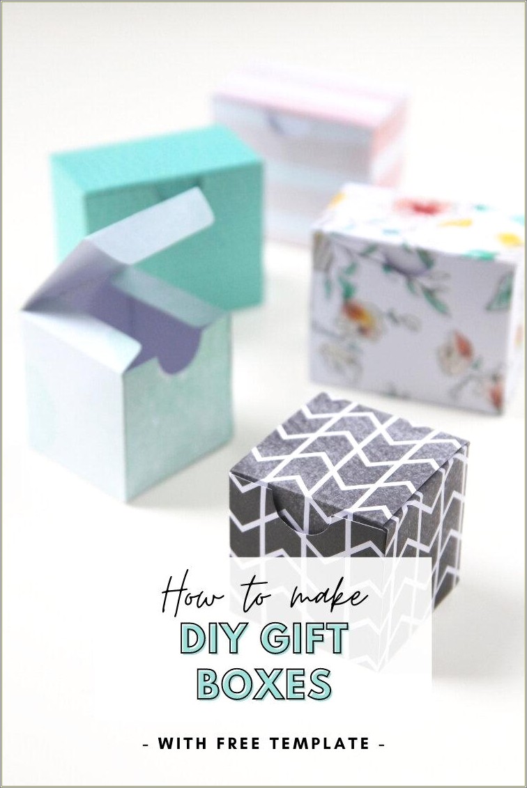 Free Template For Gift Box For Handmade Jewelry