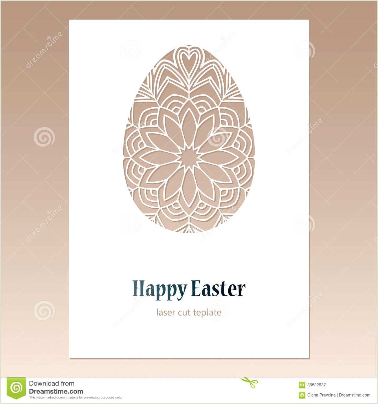 Free Template For Laser Cut Easter Card