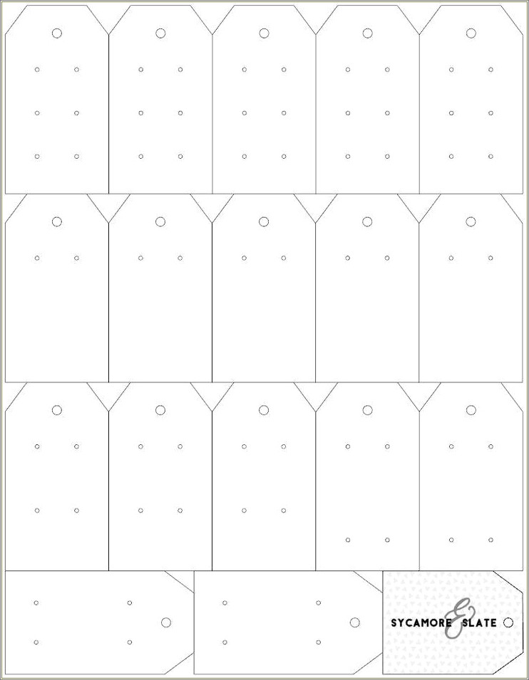 Free Template For Necklace And Earring Cards