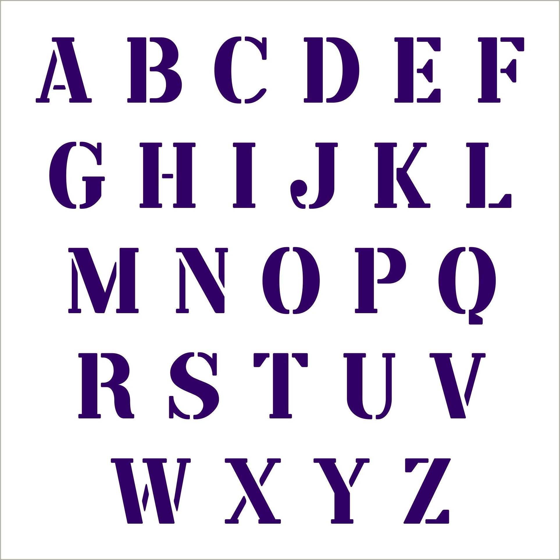 Free Template For Printable 6 Inch Letters Letters