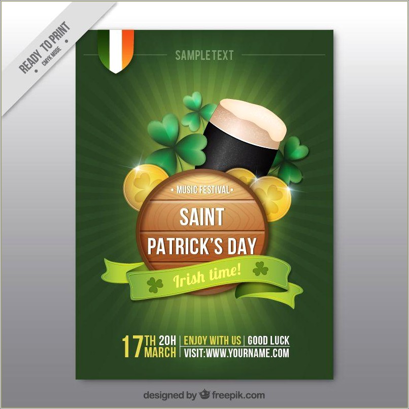 Free Template For St Patrick's Day Flyers