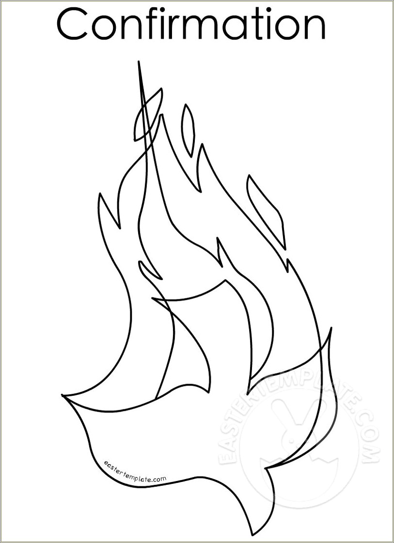 Free Template Of The Holy Spirit For Confirmation