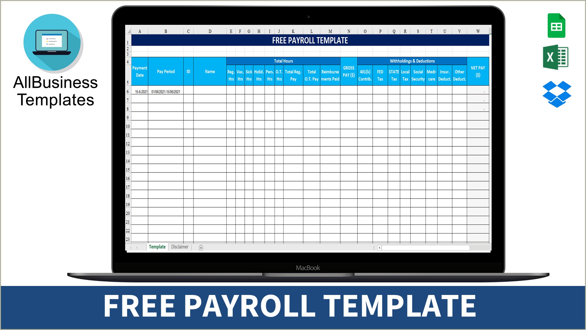 Free Template To Do Payroll In Excel