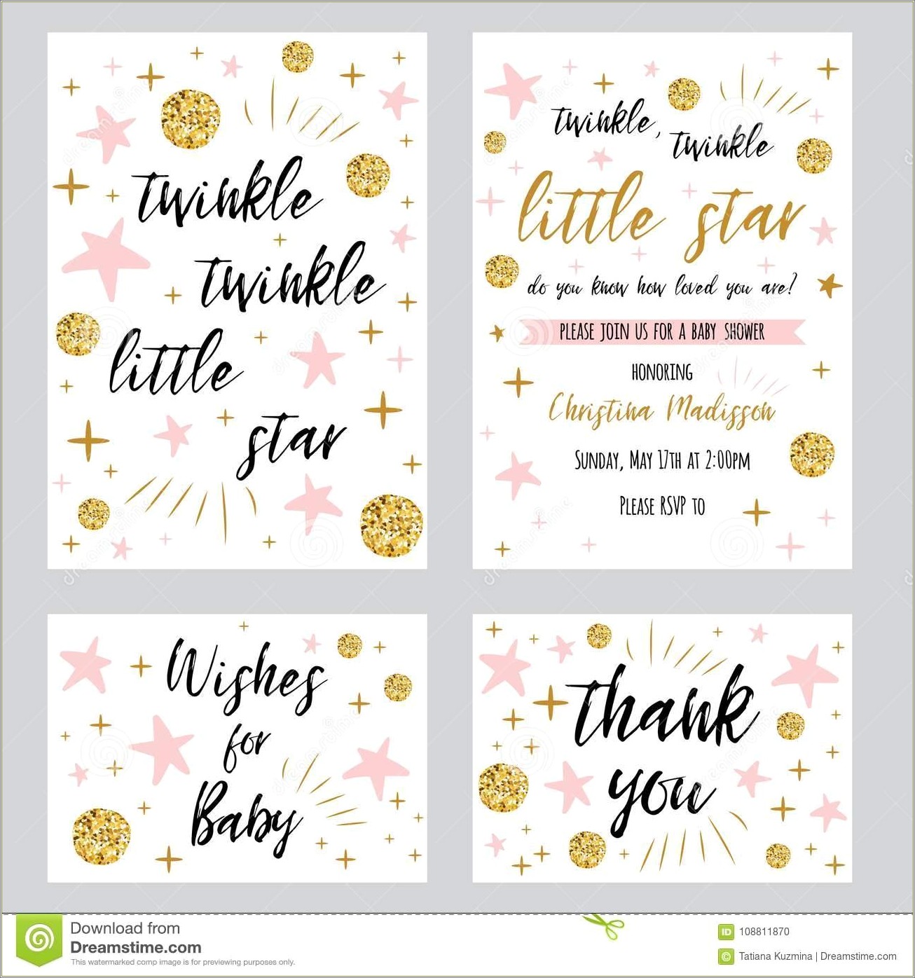 Free Templates For Baby Shower Thank You Cards