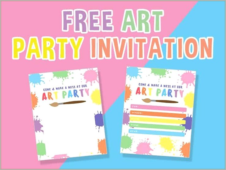 Free Templates For Children's Party Invitations