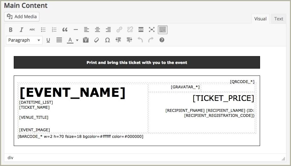 Free Templates For Event Tickets With Numbers
