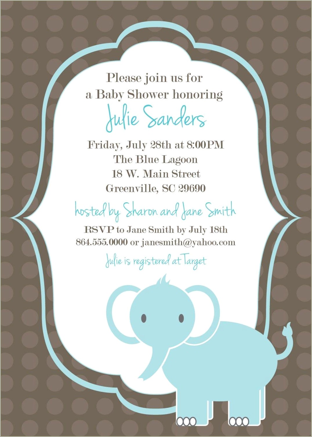 Free Templates For Invitations For Baby Shower