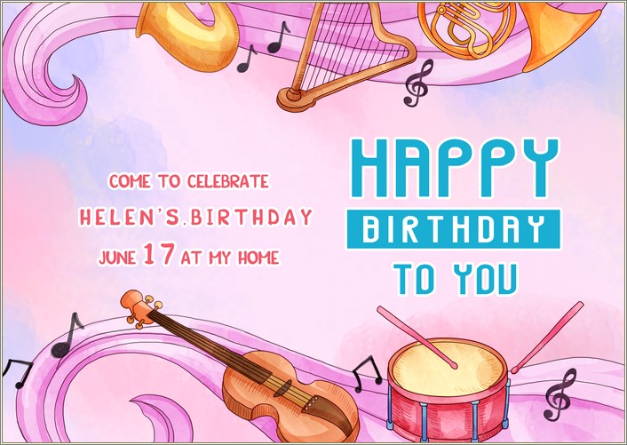 Free Templates For Invitations For Broadway Themed Birthday