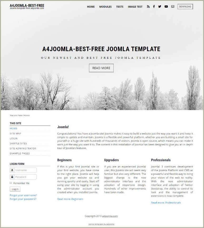 Free Templates For Joomla 3.8.1