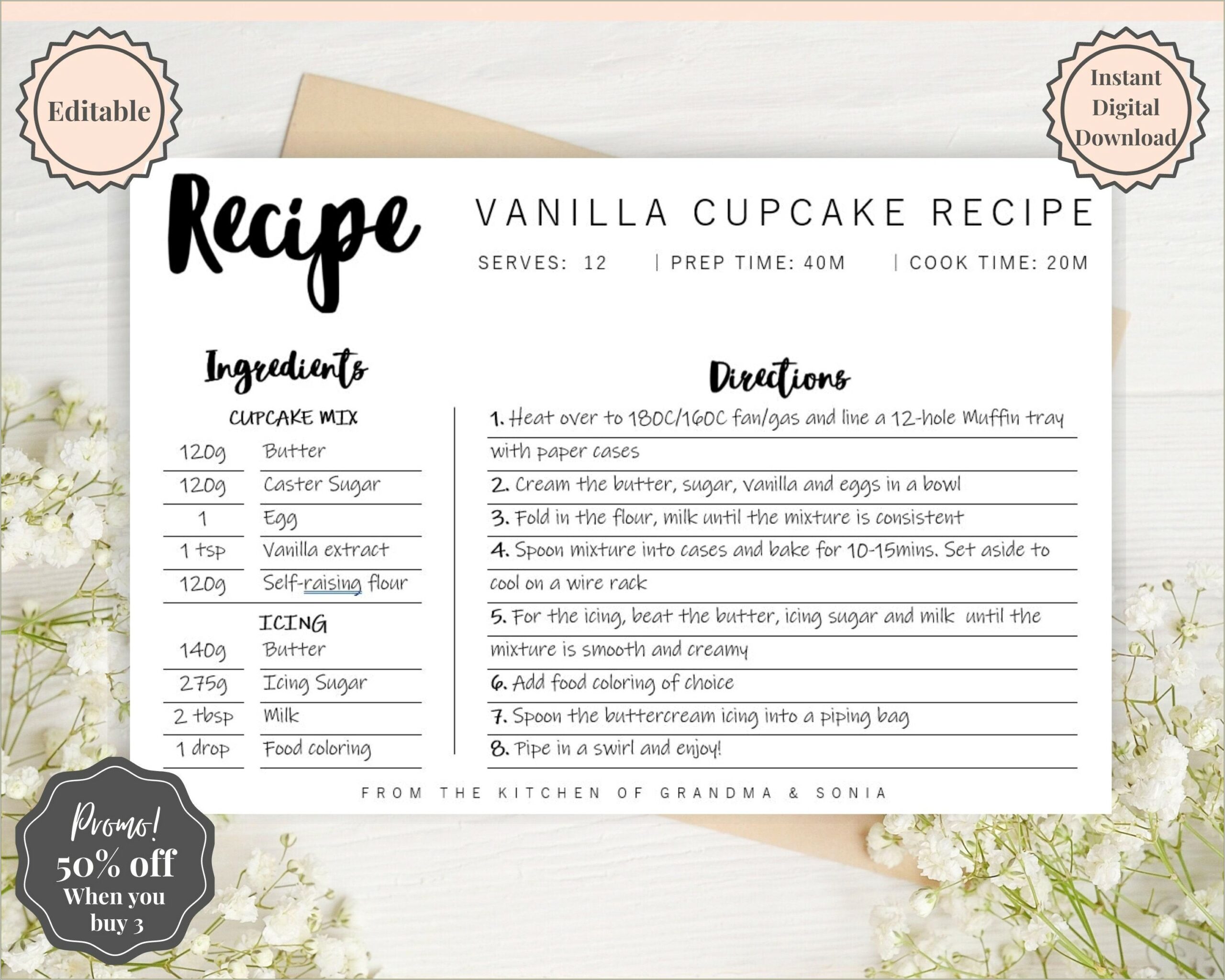 Free Templates For Recipe Cards For Microsoft Word
