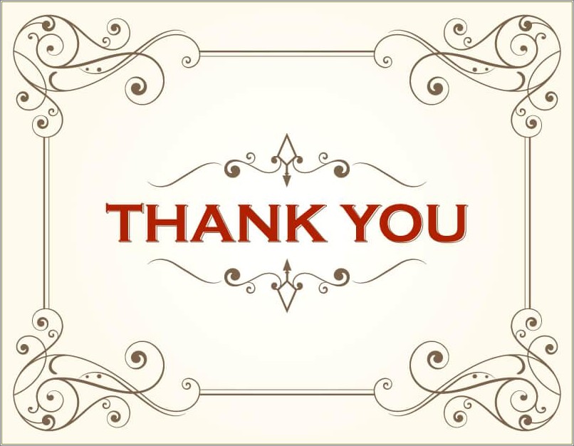 Free Thank You Card Template From Students
