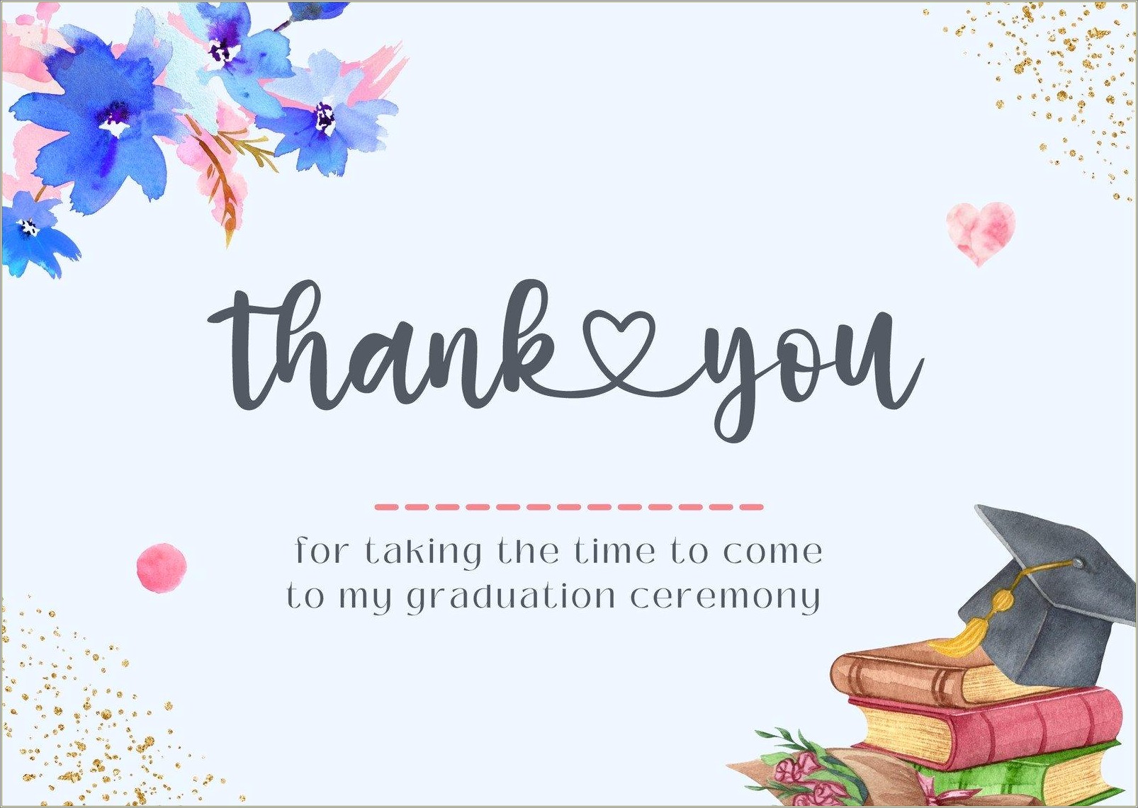 Free Thank You Card Templates For Graduation