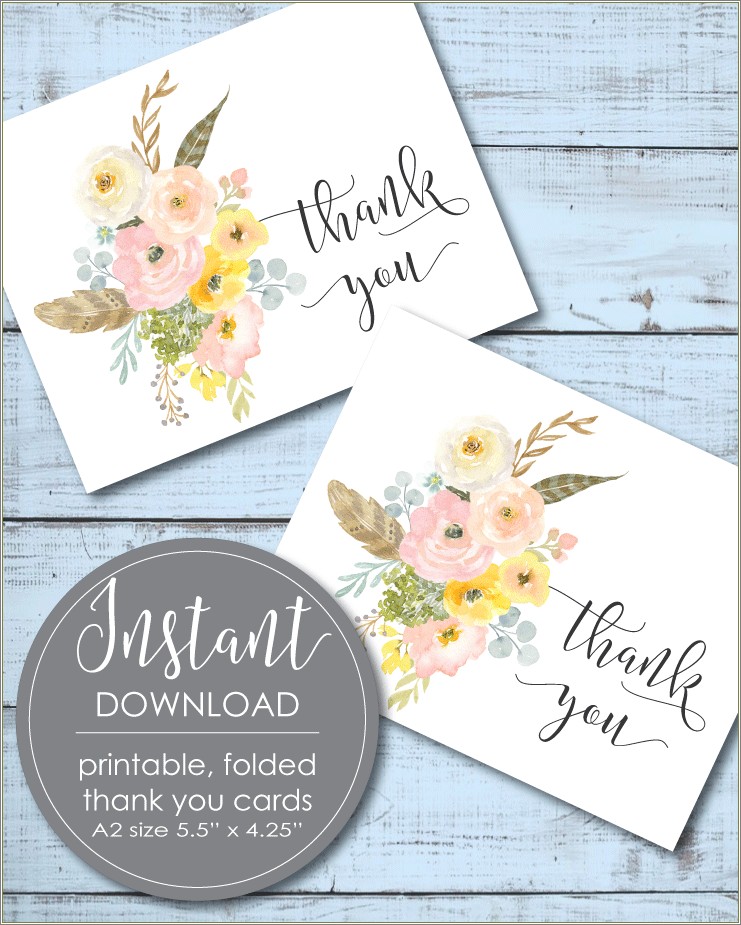 Free Thank You Templates For Baby Shower