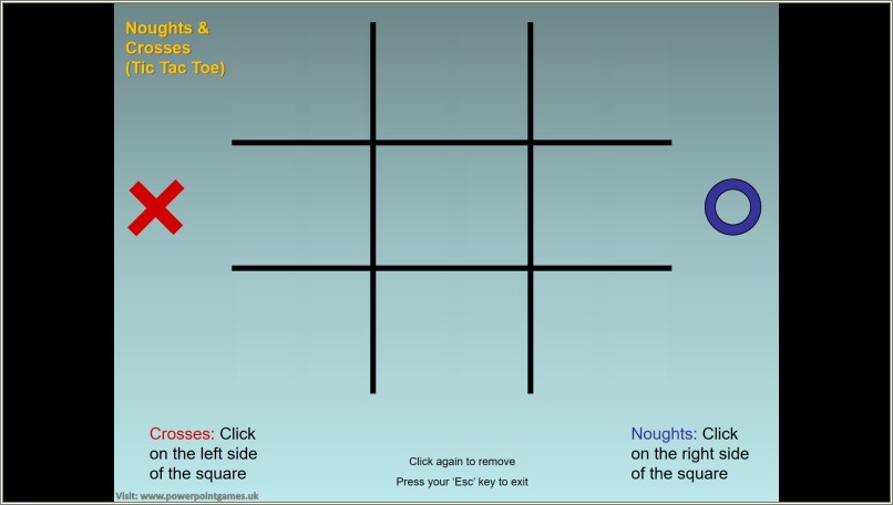 Free Tic Tac Toe Powerpoint Game Template