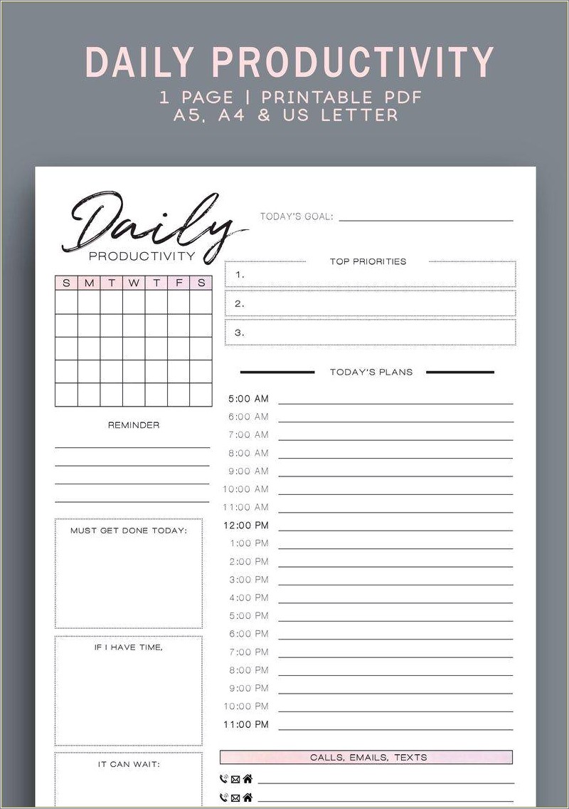 Free To Do List Template Printable Productivity