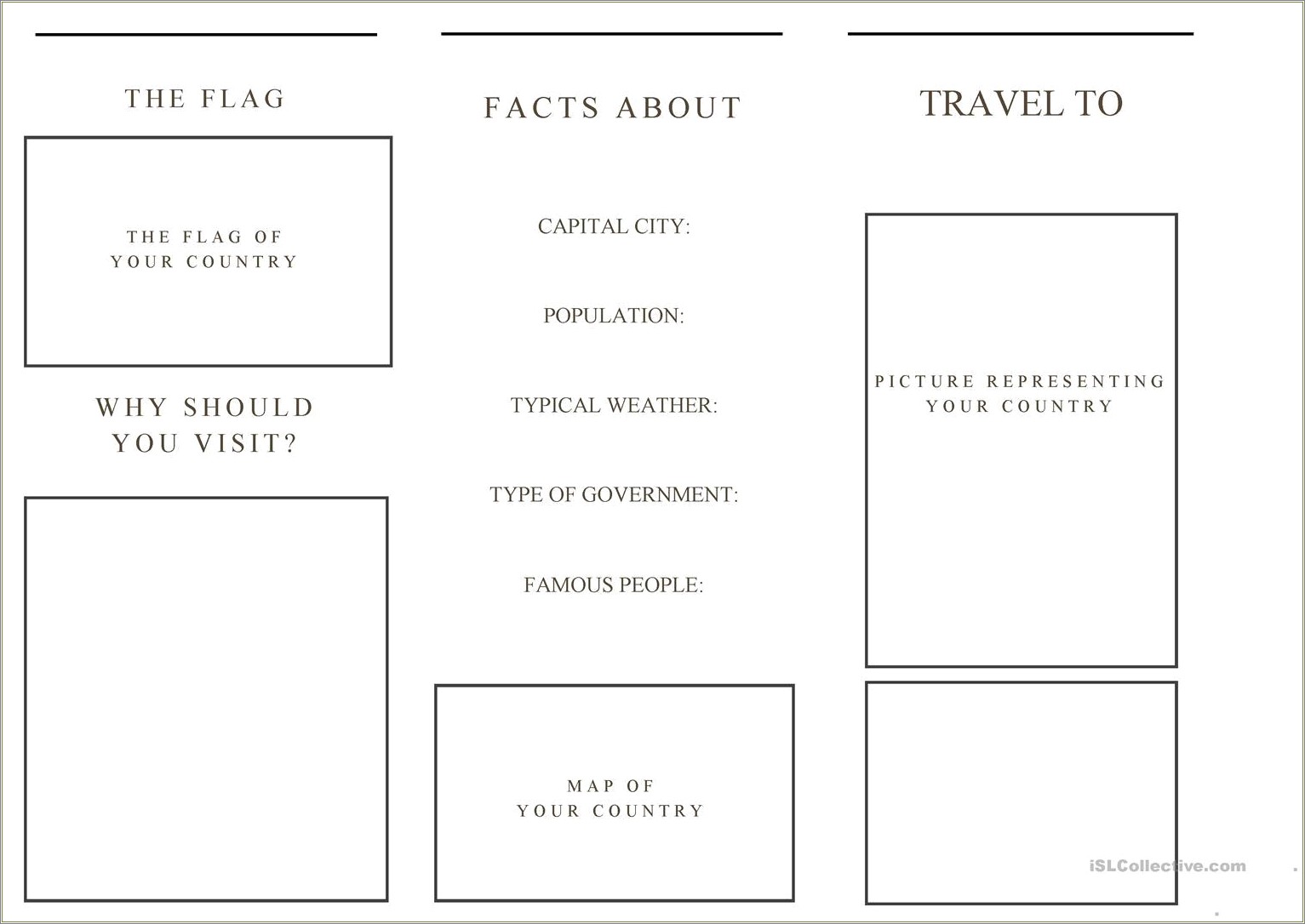 Free Travel Brochure Template For Students Printable