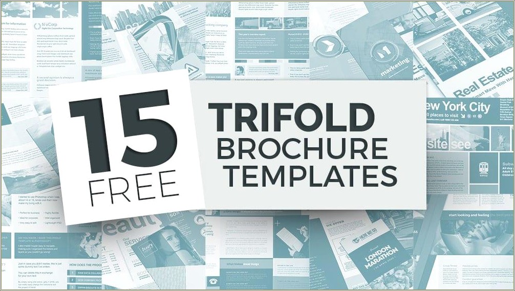 Free Tri Fold Brochure Photoshop Template For Photographer