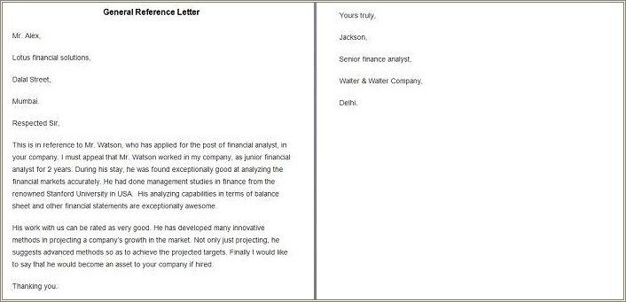 Free Uk Template For Character Reference Letter