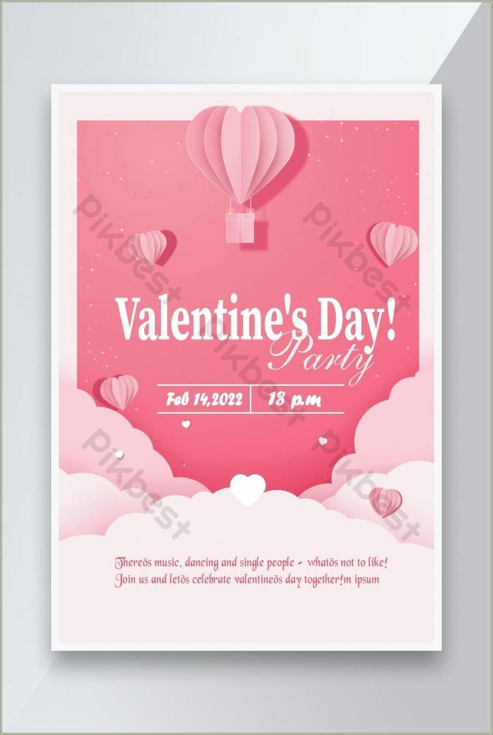 Free Valentine's Day Party Invitation Template