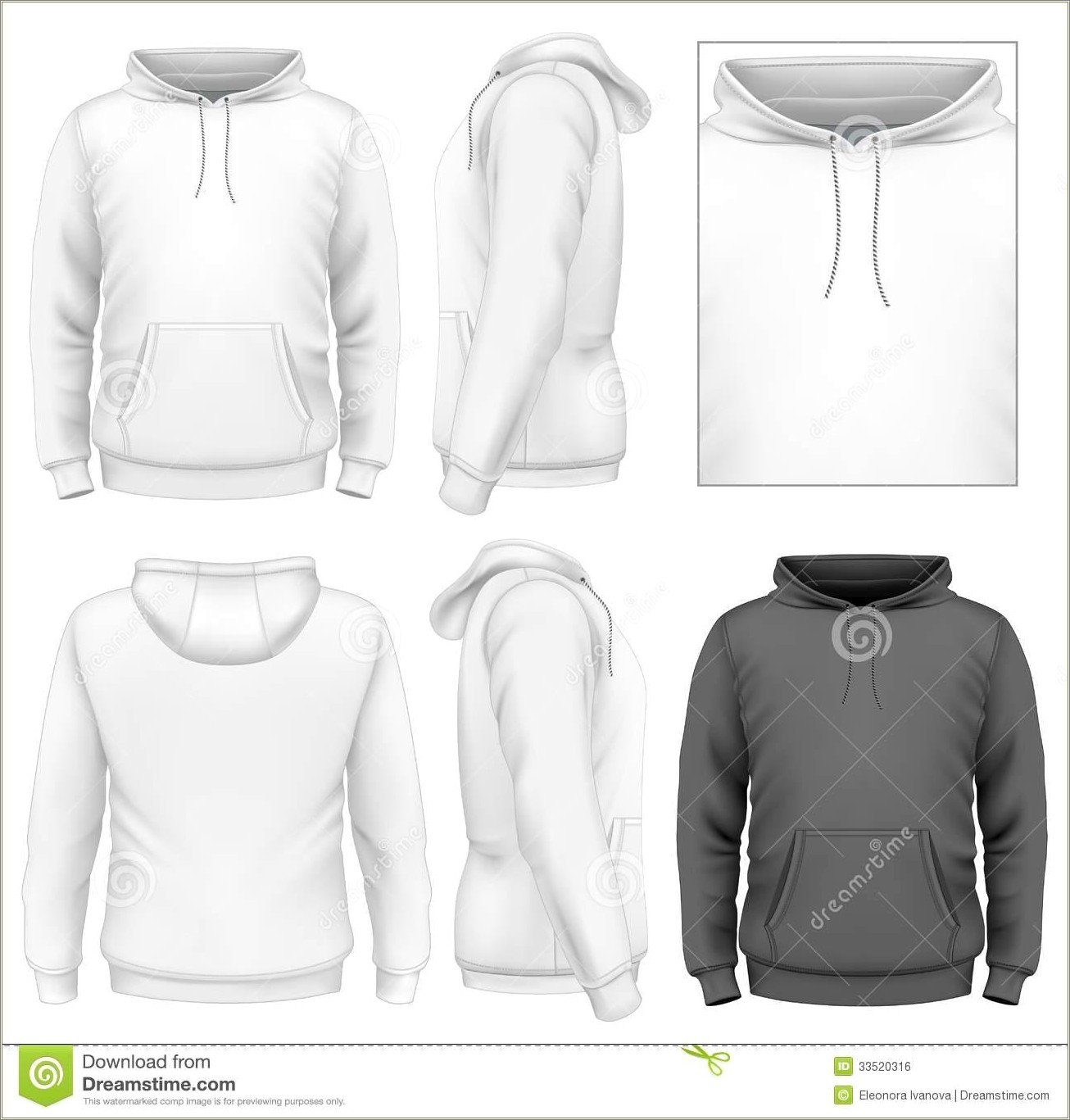 Free Vector Hoodie Template Front And Back