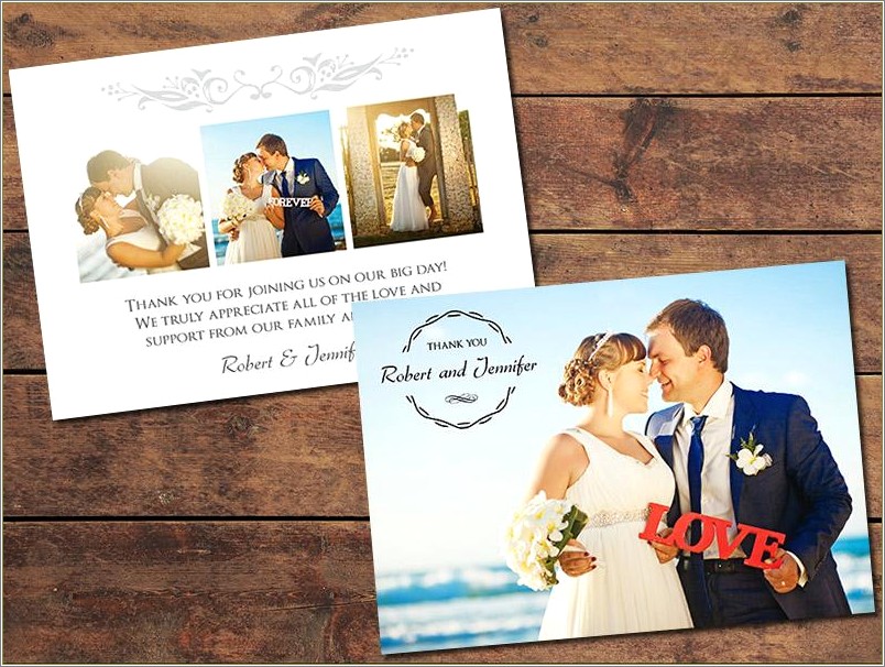 Free Wedding Thank You Card Templates For Photographers