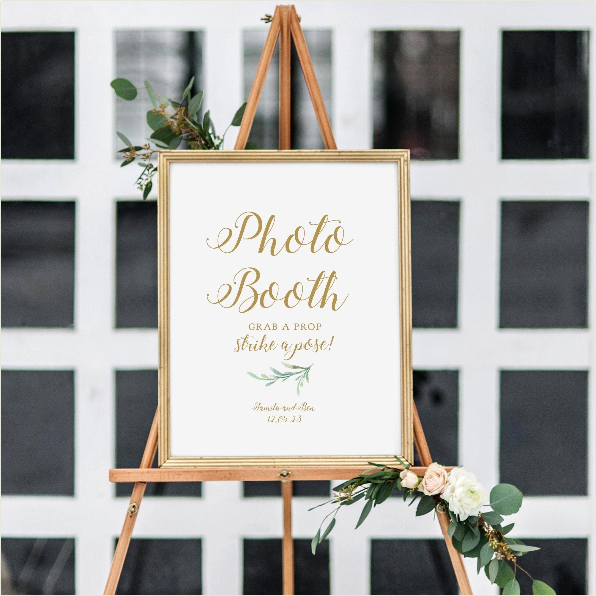 Free Welcome Sign Entrance For Wedding Template