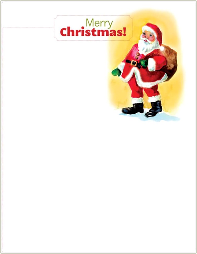 Free Word Christmas Letterhead Templates For Word