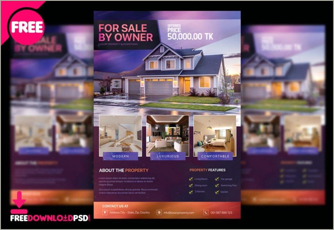 Free Word Templates For Real Estate Flyers