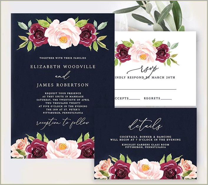 Free Word Templates Wedding Invitations Black And White