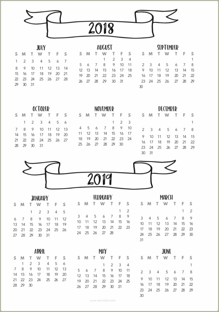 Free Yearly Planning Templates 2017 2018 School Year