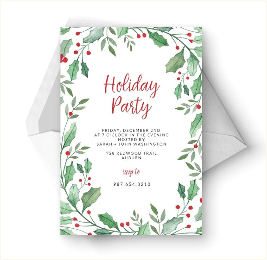 Funny Christmas Party Invitation Template Free Download