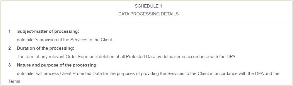 Gdpr Data Processing Agreement Template Uk Free