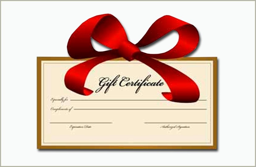 Gift Certificate Template Free To Import Logo