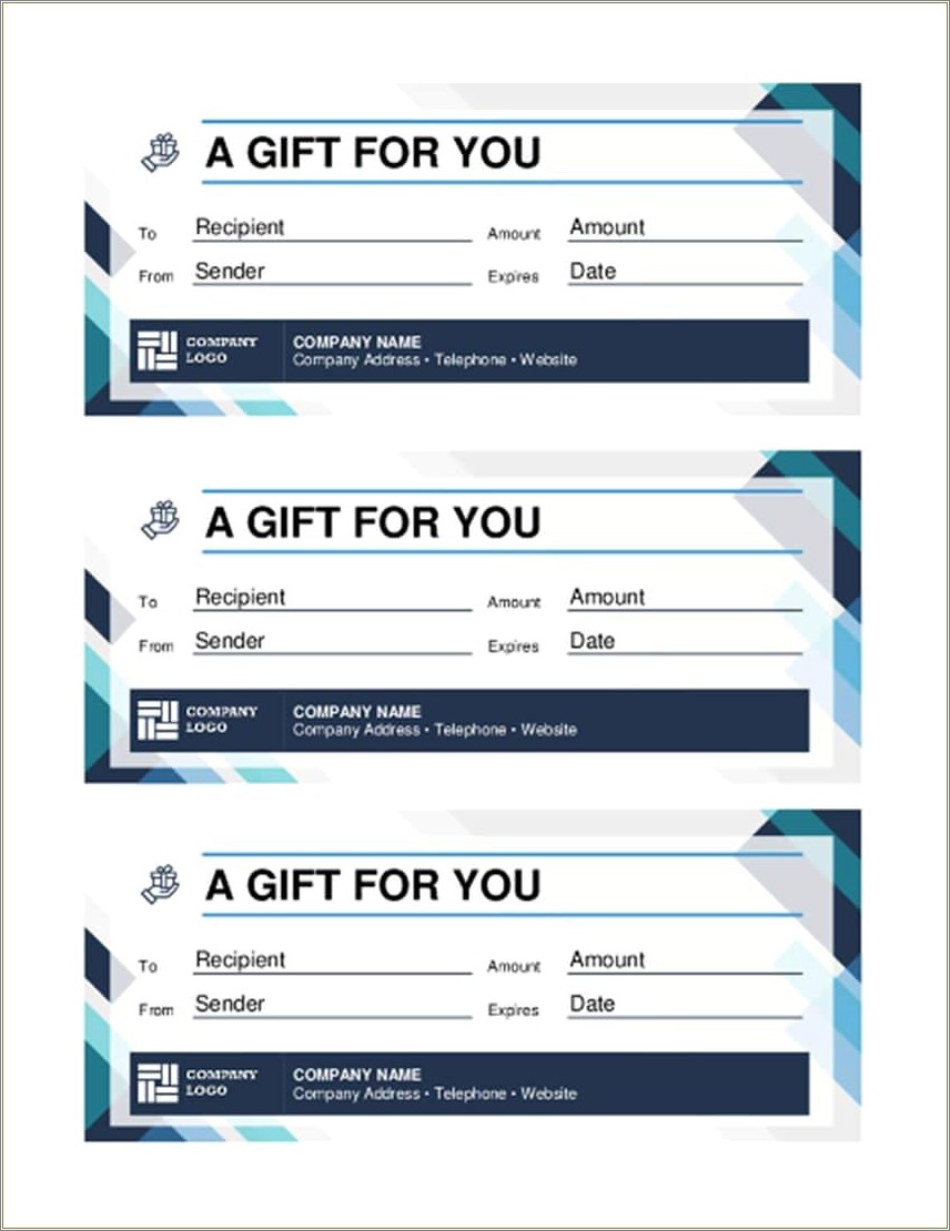 Gift Voucher Template Word Free Download Uk