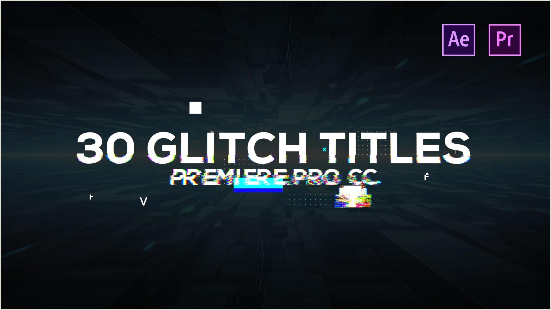 Glitch Titles After Effects Tutorial Free Template