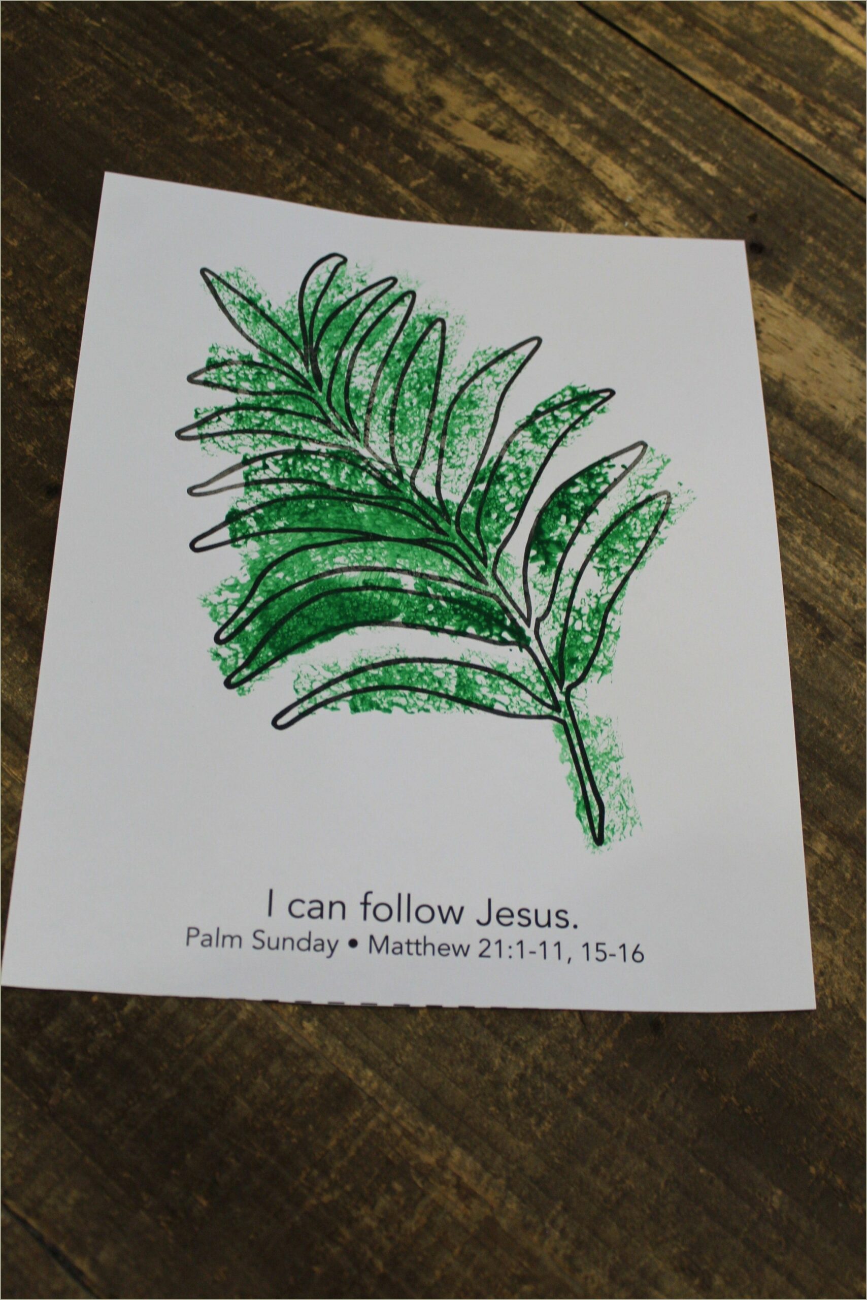 Good Friday Free Printable Palm Leaf Template