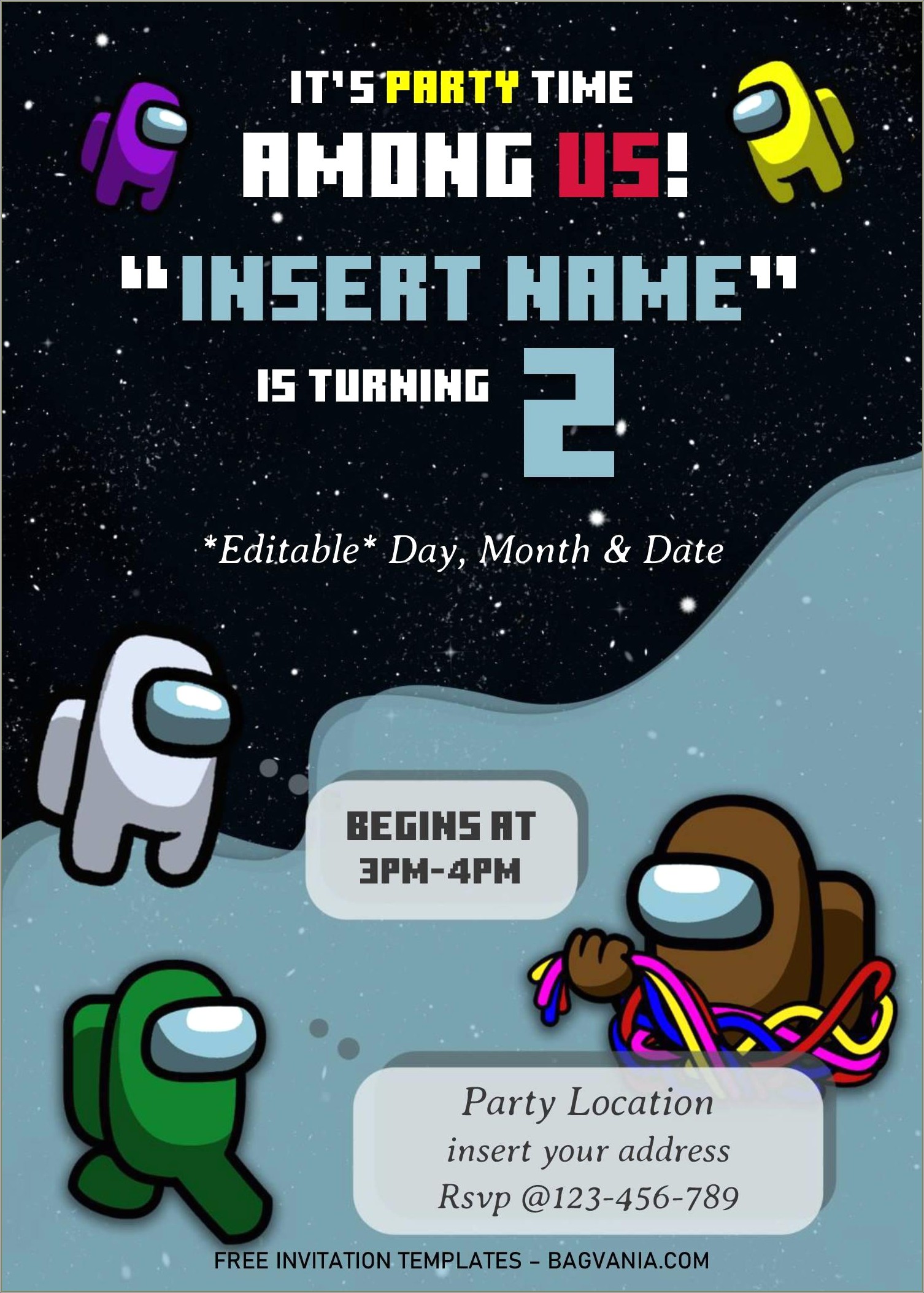 Google Doc Free Online Party Invitation Template