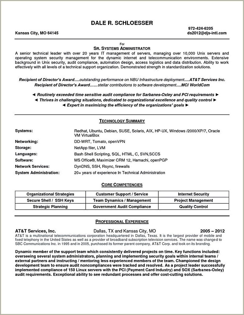 Government Administrative Officer Resume Sample