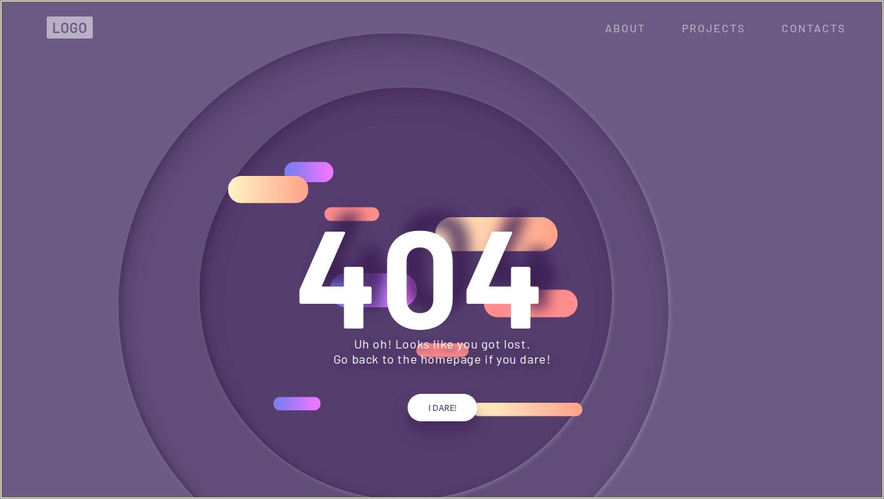 Grand 404 Animated Error Page Template Free Download