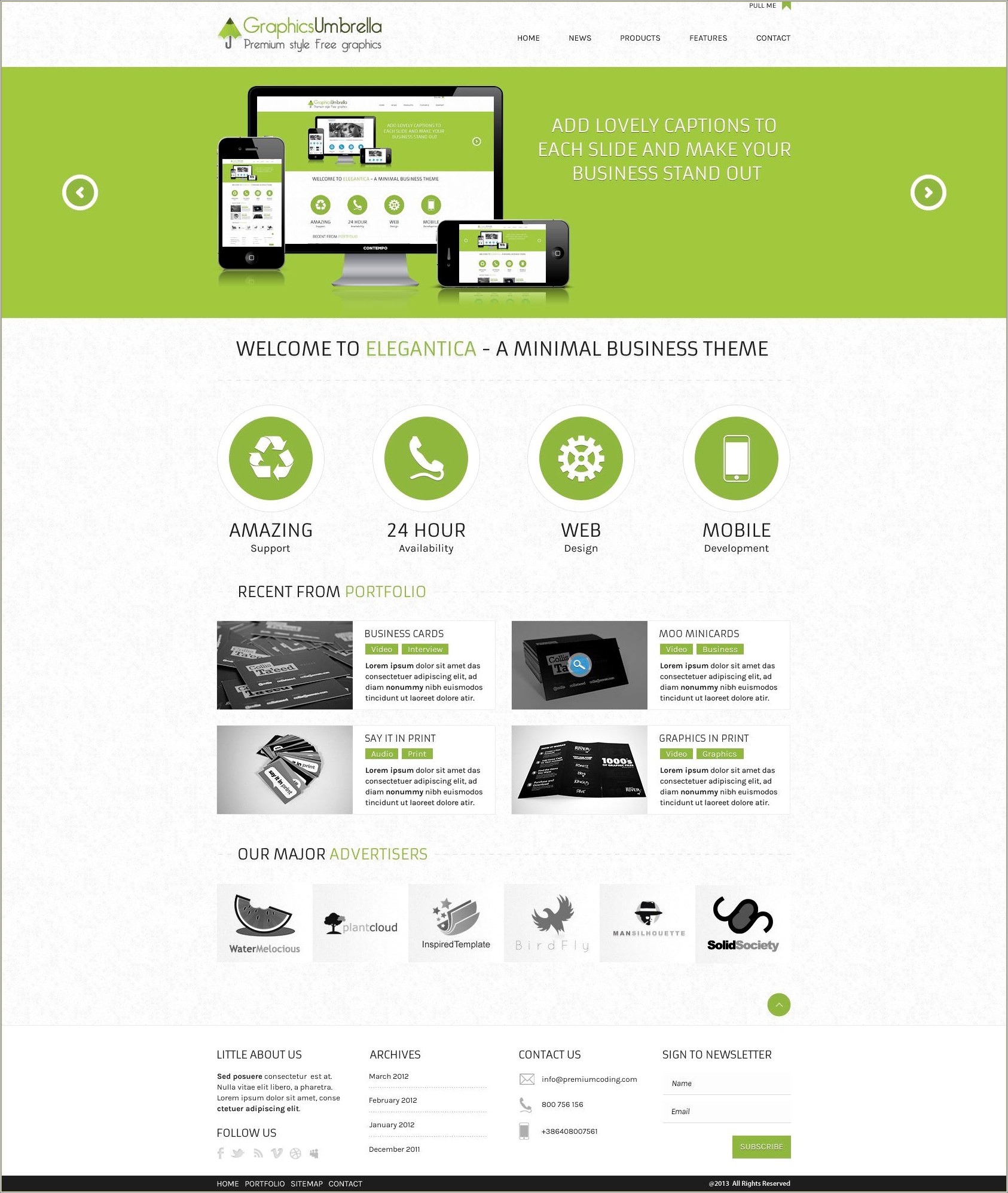 Graphic Design Web Template Psd Free Download