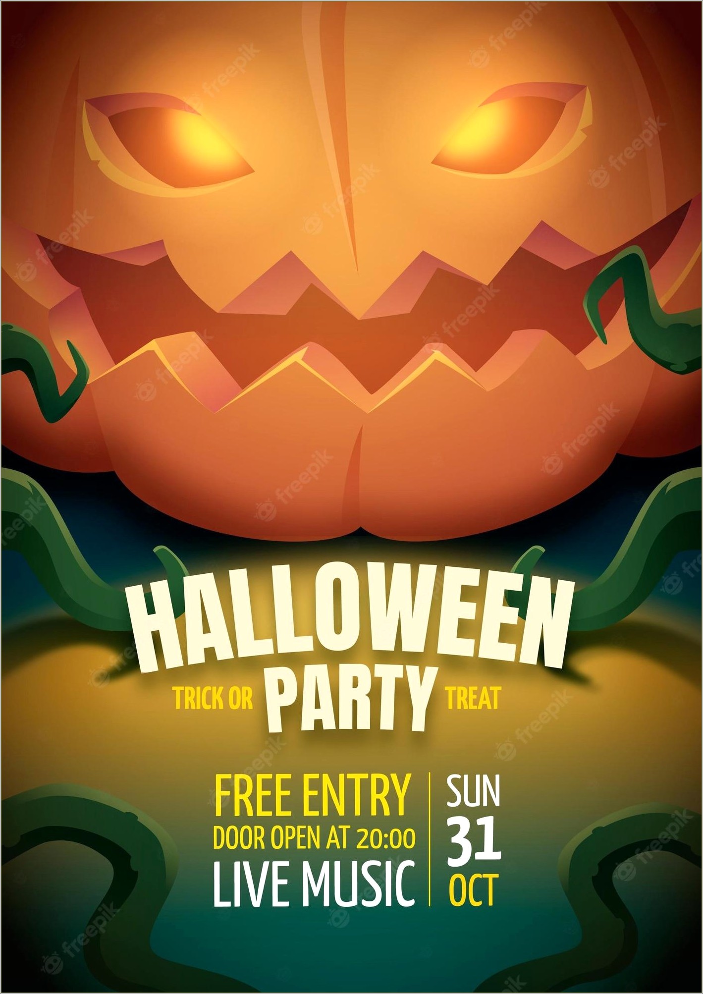 Halloween Invites Free 1 4 Page Template