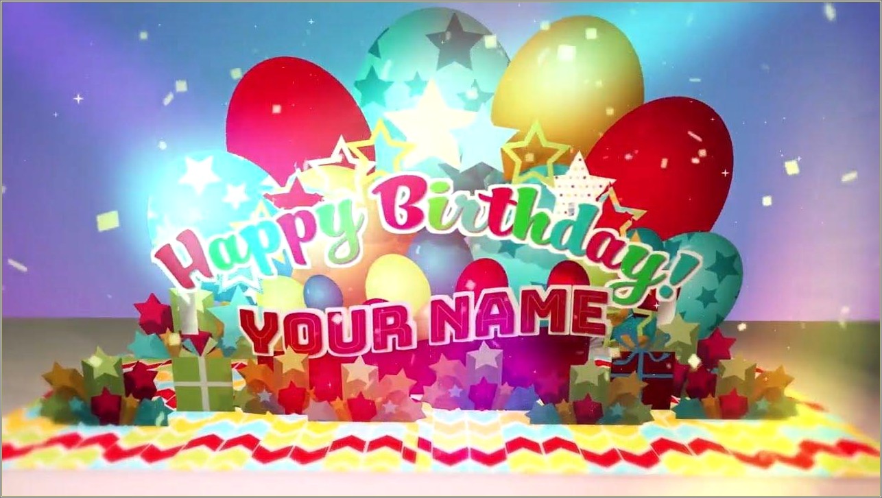 Happy Birthday Premiere Pro Letter Template Free