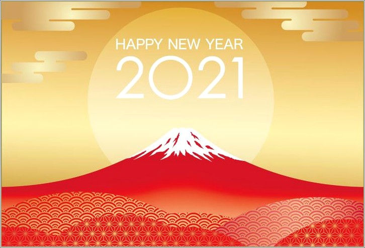 Happy New Year Card Template Free Download