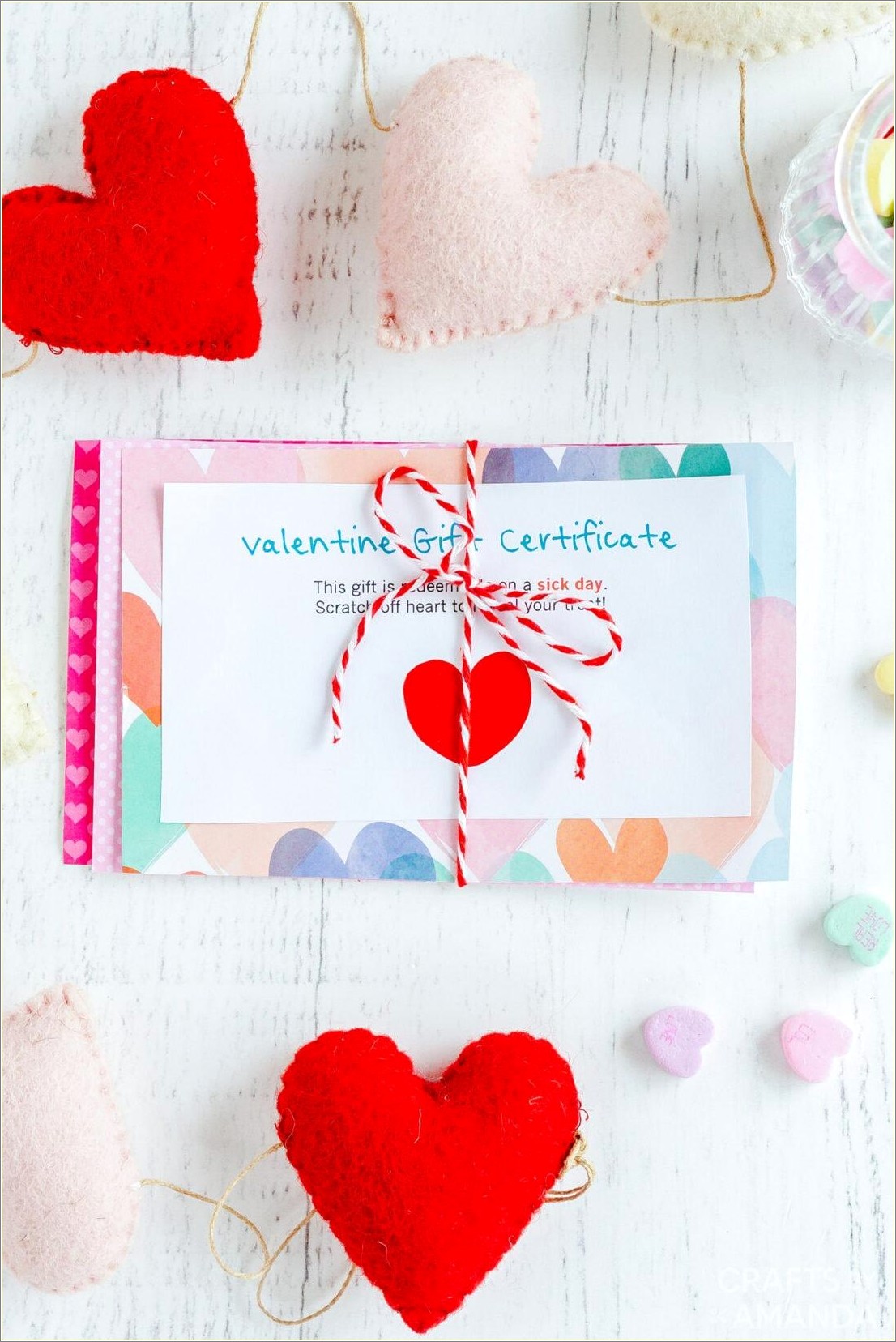 Happy Valentine's Day Gift Certificate Template Free