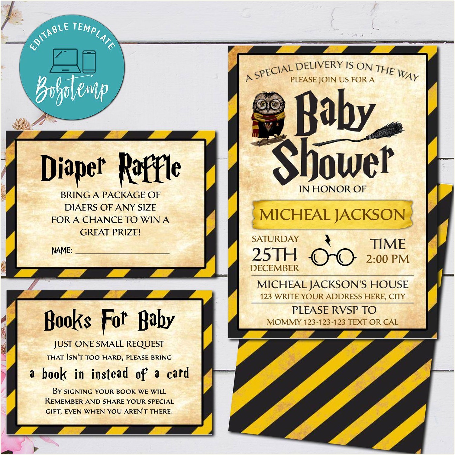 Harry Potter Baby Shower Invitation Free Template