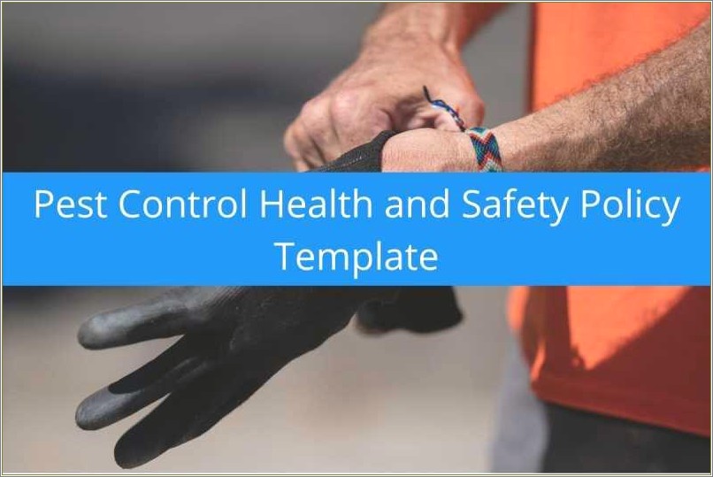 Health And Safety Policy Template Free Download
