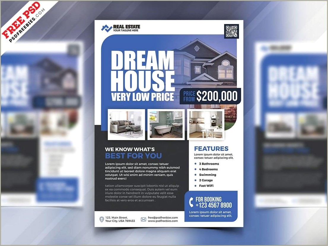Home For Sale 4x6 Flyer Free Template
